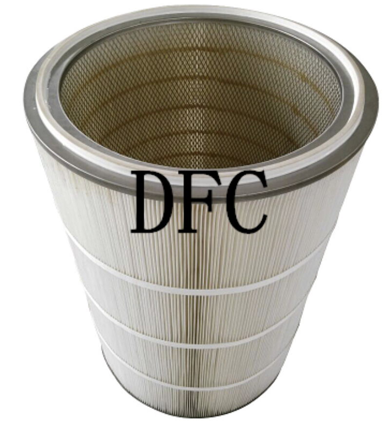 Polyester filter cartridge with stainless steel matel - A TYPE