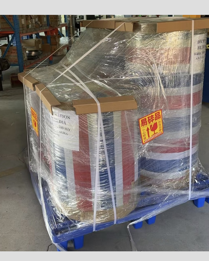 Carbon impregnated Spun-bonded polyester shipment