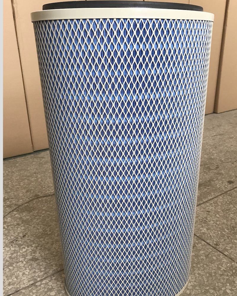 Oval Down Flow Dust Filter Cartridge Application