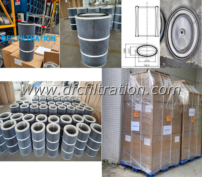 Oval Down Flow Dust Filter Cartridge Application Oval Down Flow Dust Filter Cartridge Application