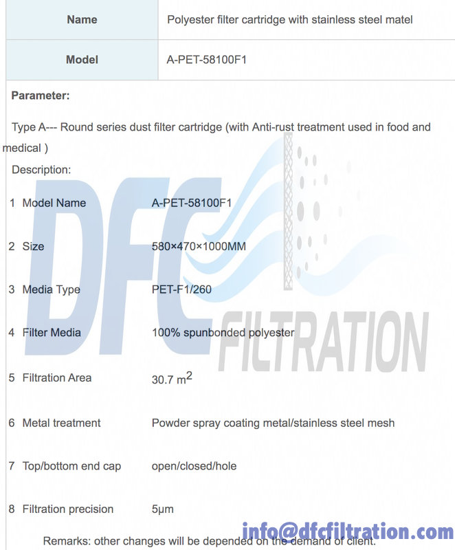 Cylindrical dust filter cartridge, optional stainless steel end‑cap, inner & outer support mesh for corrosive dust environment Cylindrical dust filter cartridge, optional stainless steel end‑cap, inner & outer support mesh for corrosive dust environment