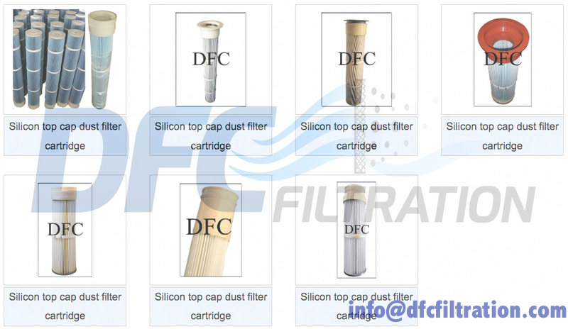 Food grade silicone top cover filter cartridge, high temperature resistant top loading filter cartridge, direct replacement for BHA, GE and baghouse filter bags Food grade silicone top cover filter cartridge, high temperature resistant top loading filter cartridge, direct replacement for BHA, GE and baghouse filter bags