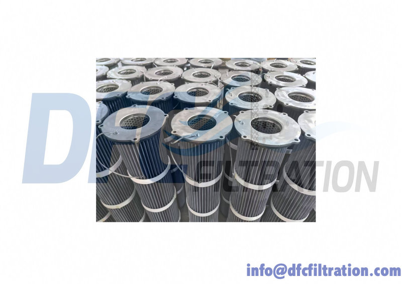 Four round lug top dust collector filter cartridge 