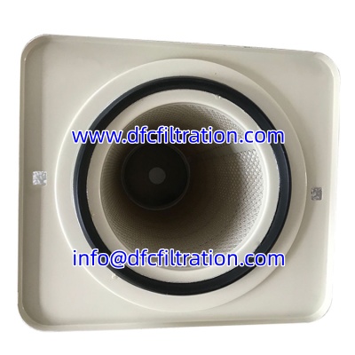 Industrial Dust Collector Square Flange Filter Cartridge