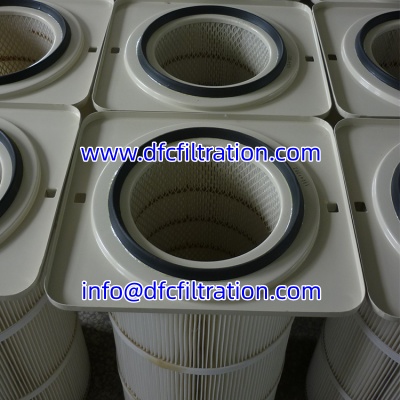 Industrial Dust Collector Square Flange Filter Cartridge