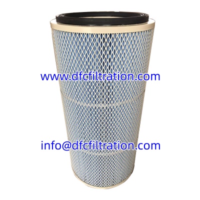 Screw mounted dust collector filter cartridge