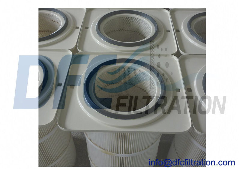 Industrial Dust Collector Square Flange Filter Cartridge